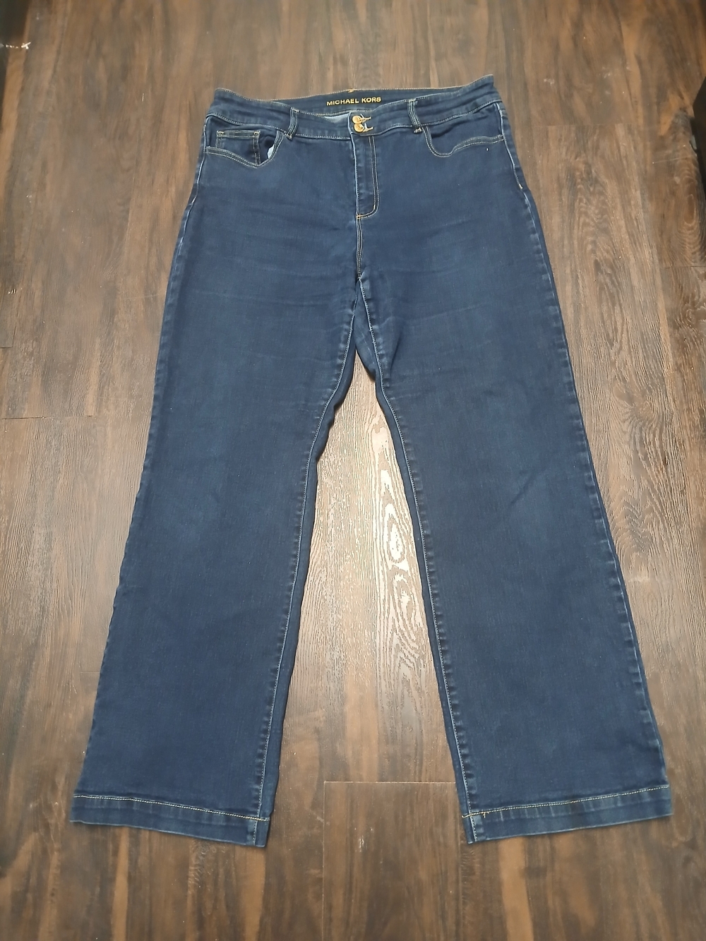 Michael Kors Dark Blue Straight Leg Jeans